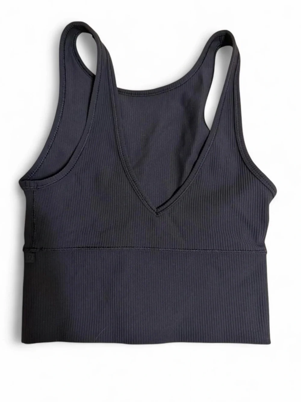 lululemon Power Pivot Ribbed Scoop-Back Crop Tank - Black